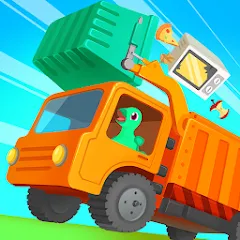 Скачать Dinosaur GarbageTruck:for kids взлом на всё открыто для Андроид бесплатно