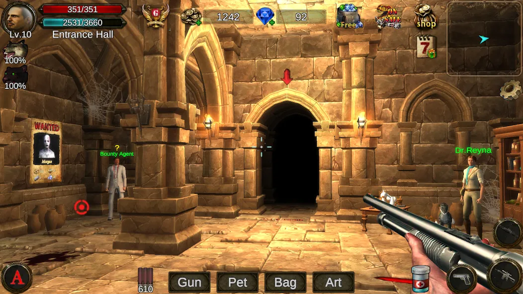 Dungeon Shooter : Dark Temple (Данжен Шутер) МОД/Взлом [Много денег, Монет и Все открыто] Screenshot 1