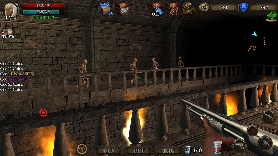 Dungeon Shooter : Dark Temple (Данжен Шутер) МОД/Взлом [Много денег, Монет и Все открыто] Screenshot 3
