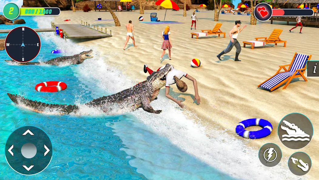 Crocodile Games: Animal Games МОД/Взлом [Деньги, Монеты и Меню MOD] Screenshot 4