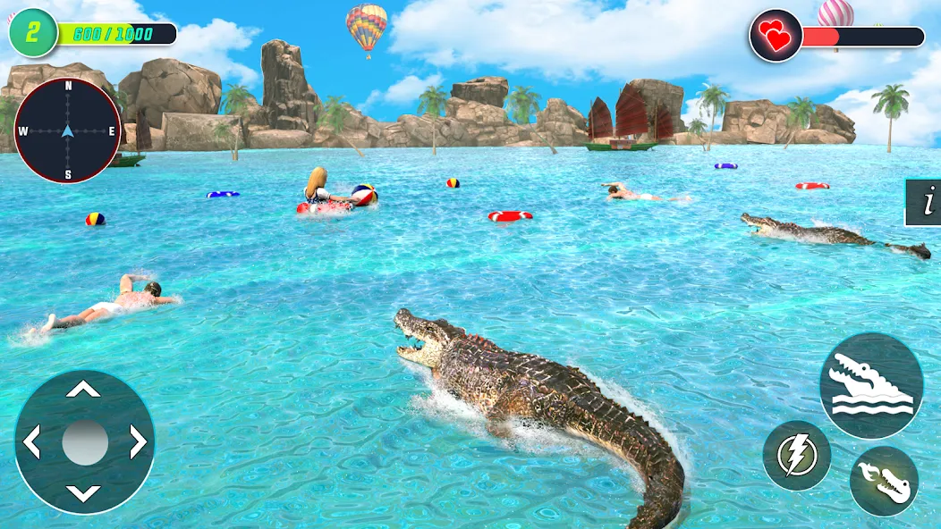 Crocodile Games: Animal Games МОД/Взлом [Деньги, Монеты и Меню MOD] Screenshot 5