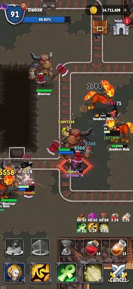 The Walking Hero - Idle RPG (Зе Волкинг Хиро) МОД/Взлом [Много денег, Монет и Все открыто] Screenshot 1