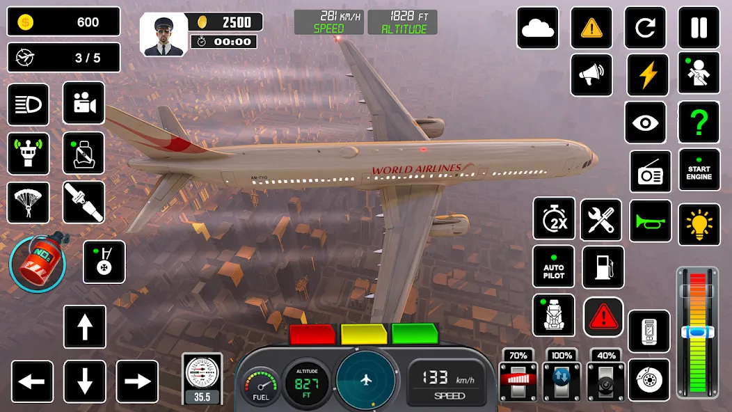 Pilot Flight Simulator Games МОД/Взлом [Много денег, Монет и Все открыто] Screenshot 2