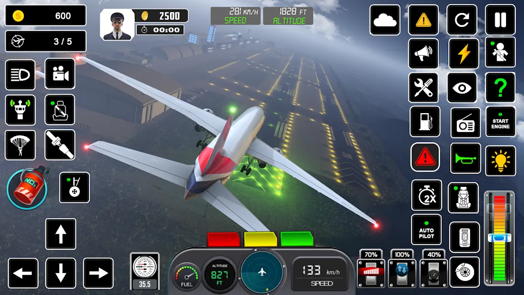 Pilot Flight Simulator Games МОД/Взлом [Много денег, Монет и Все открыто] Screenshot 3
