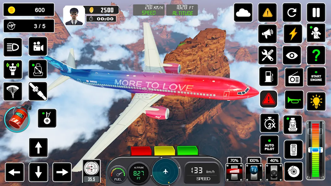 Pilot Flight Simulator Games МОД/Взлом [Много денег, Монет и Все открыто] Screenshot 4