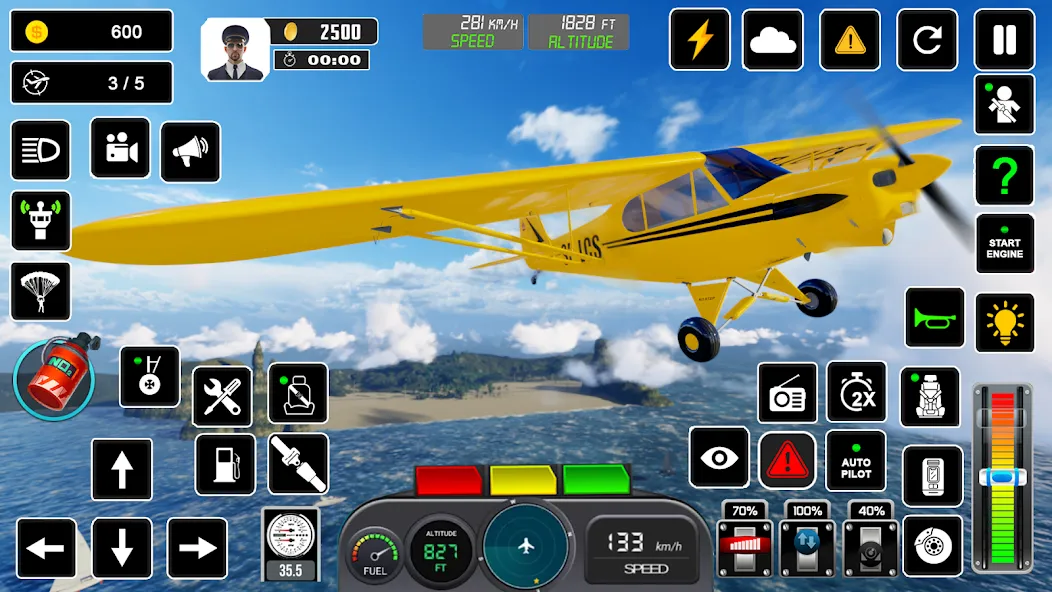 Pilot Flight Simulator Games МОД/Взлом [Много денег, Монет и Все открыто] Screenshot 5
