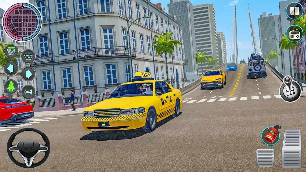 City Taxi Driving: Taxi Games МОД/Взлом [Много монет, Открытые уровни и Мега MOD] Screenshot 4