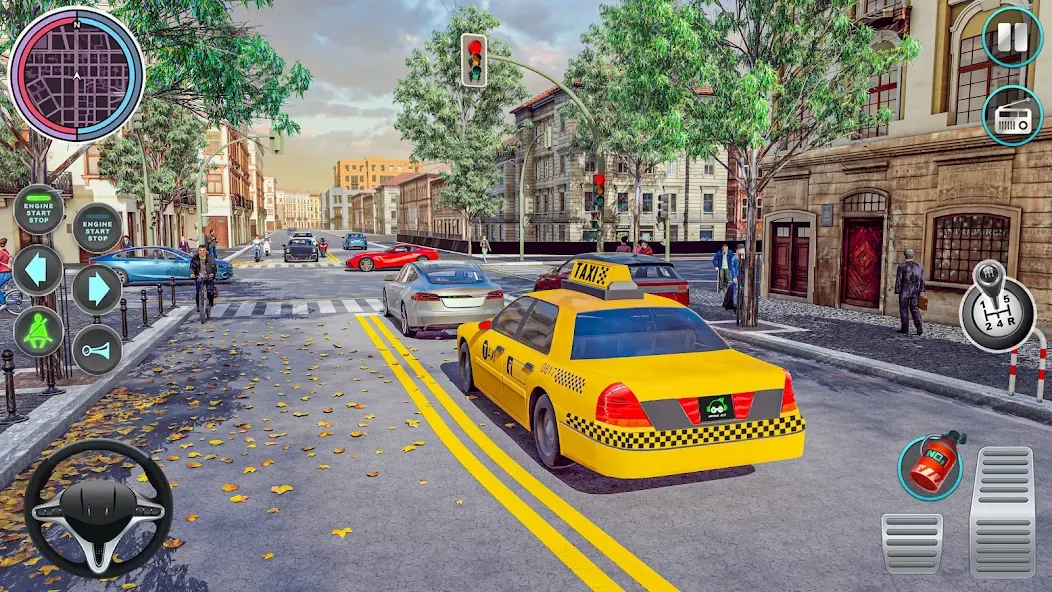City Taxi Driving: Taxi Games МОД/Взлом [Много монет, Открытые уровни и Мега MOD] Screenshot 5