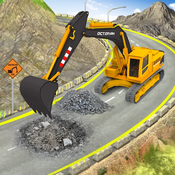 City Construction Simulator 3D МОД/Взлом [Деньги, Монеты и Меню MOD] Screenshot 1