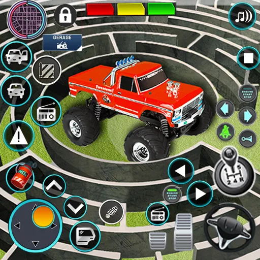 Monster Truck Maze Puzzle Game МОД/Взлом [Много денег, Монет и Все открыто] Screenshot 1