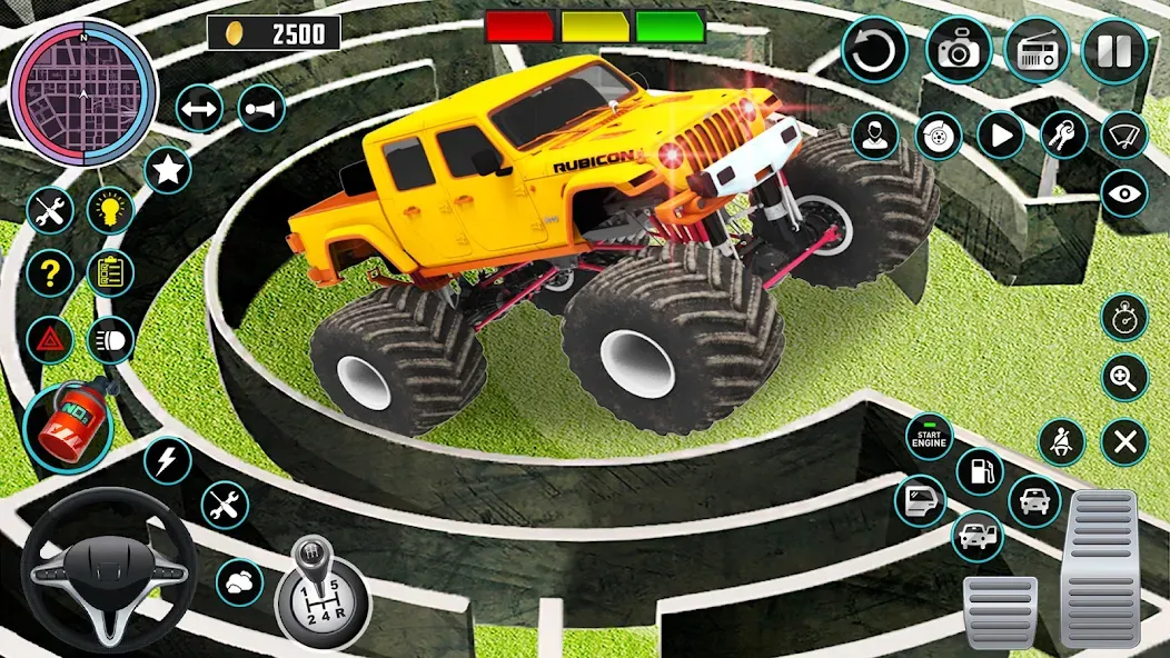 Monster Truck Maze Puzzle Game МОД/Взлом [Много денег, Монет и Все открыто] Screenshot 2