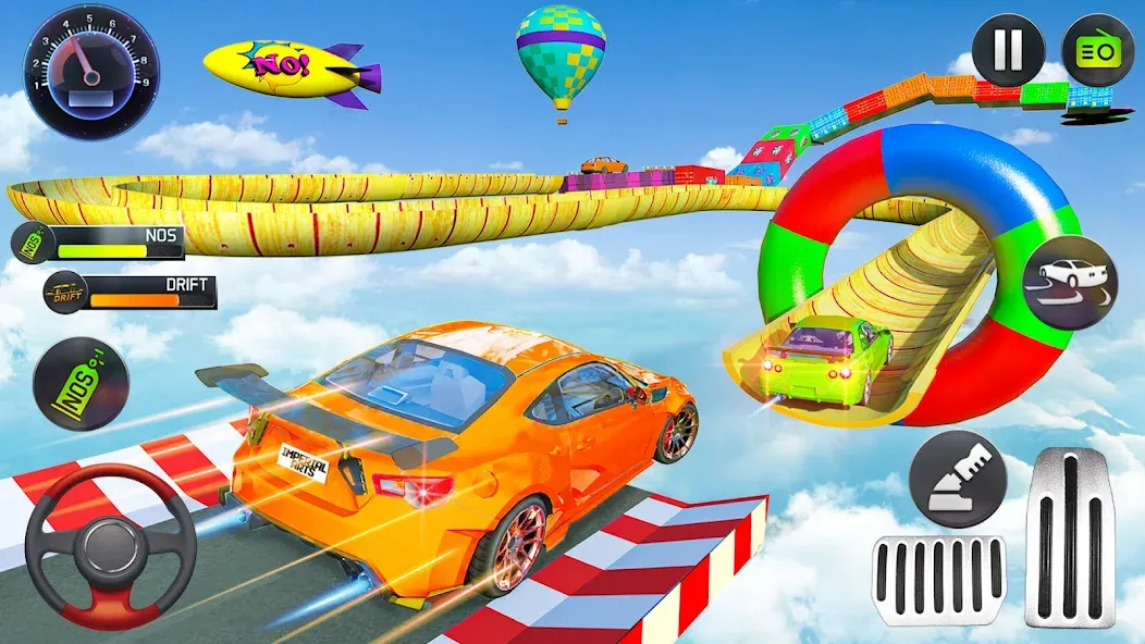 Mega Ramp Car Stunts Race Game МОД/Взлом [Много денег, Монет и Все открыто] Screenshot 1