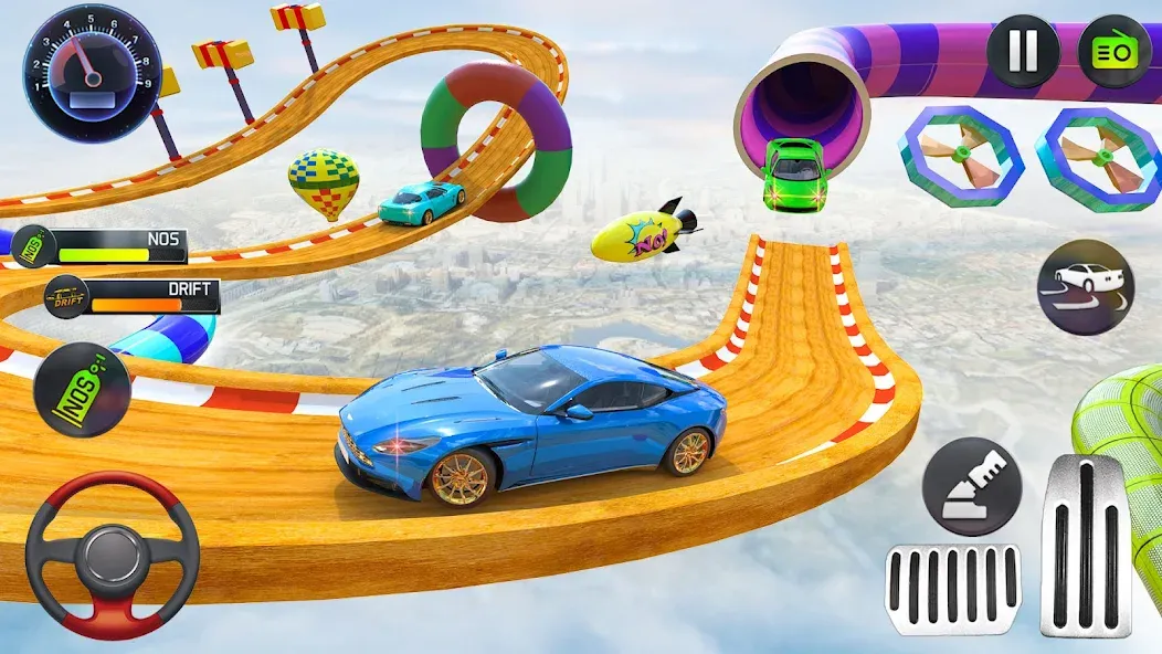 Mega Ramp Car Stunts Race Game МОД/Взлом [Много денег, Монет и Все открыто] Screenshot 3