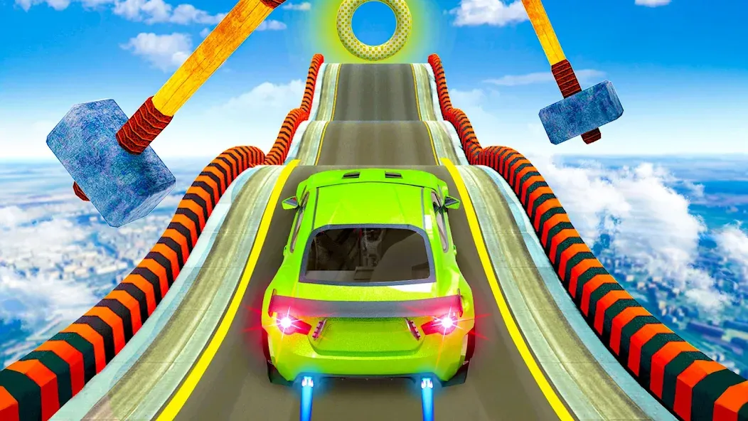 Mega Ramp Car Stunts Race Game МОД/Взлом [Много денег, Монет и Все открыто] Screenshot 5