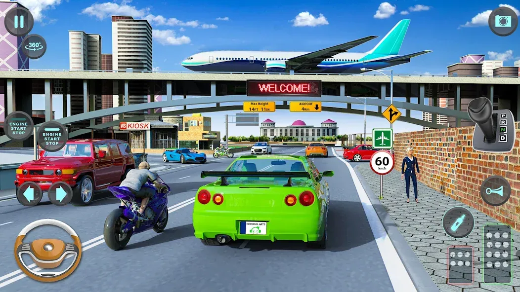 Modern Car Driving School Game МОД/Взлом [Много денег, Монет и Все открыто] Screenshot 1