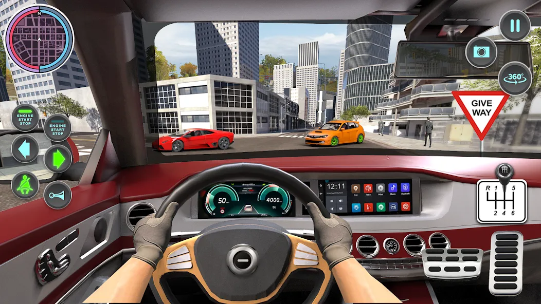 Modern Car Driving School Game МОД/Взлом [Много денег, Монет и Все открыто] Screenshot 2