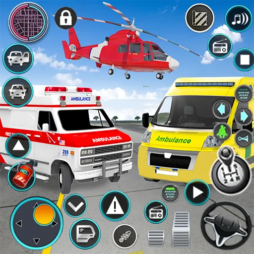Heli Ambulance Simulator Game МОД/Взлом [Деньги, Монеты и Меню MOD] Screenshot 1