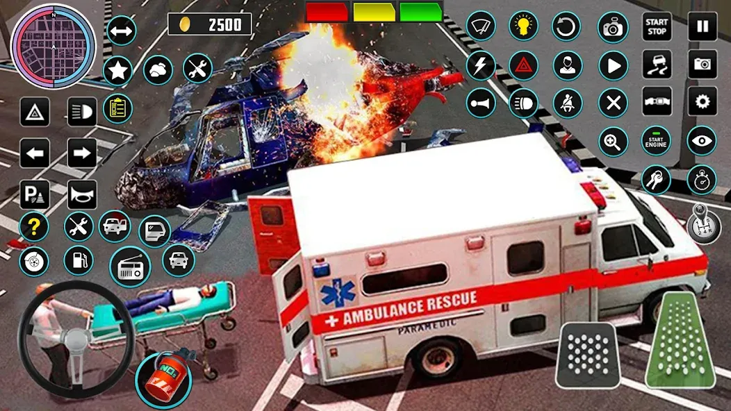 Heli Ambulance Simulator Game МОД/Взлом [Деньги, Монеты и Меню MOD] Screenshot 4