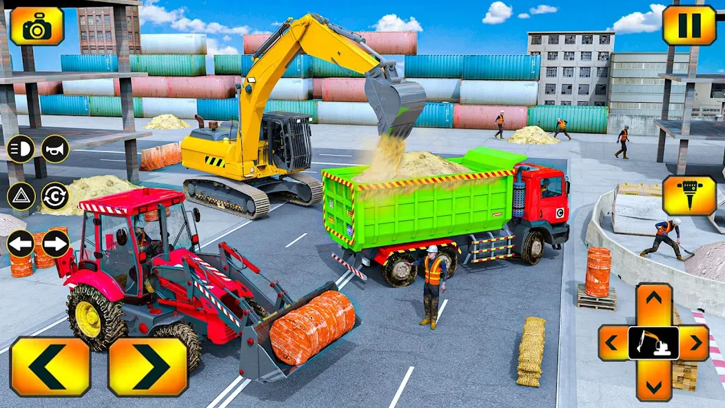 Sand Excavator Simulator Games МОД/Взлом [Меню, Бесконечные монеты и Открытые уровни] Screenshot 3