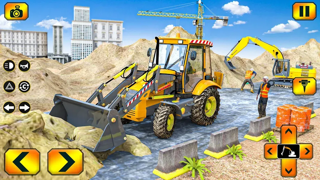 Sand Excavator Simulator Games МОД/Взлом [Меню, Бесконечные монеты и Открытые уровни] Screenshot 4