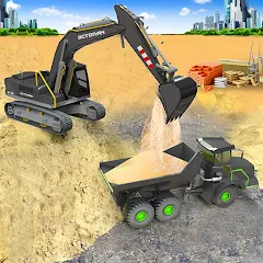 Скачать Взломанная Sand Excavator Simulator Games на Андроид с мод меню (много денег)
