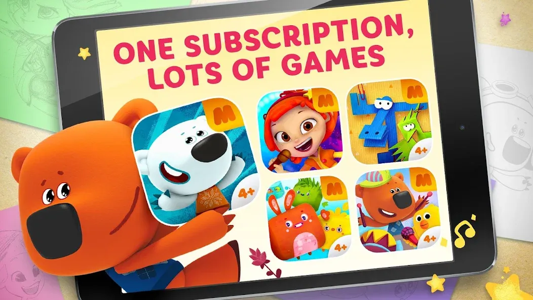 Be-be-bears - Creative world МОД/Взлом [Бесконечные деньги, Монеты и Мега MOD] Screenshot 1