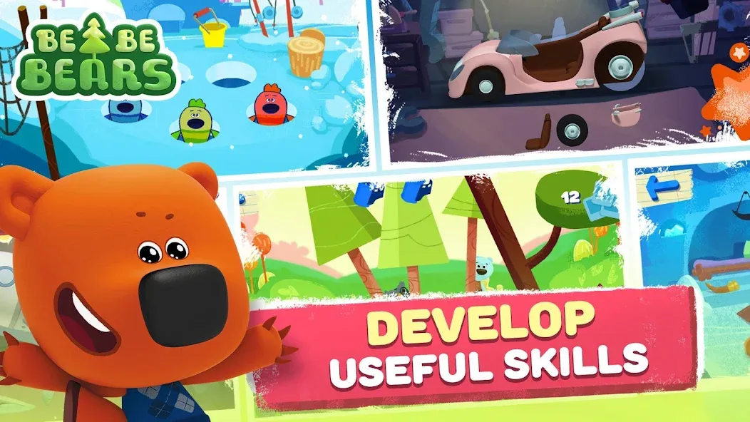 Be-be-bears: Adventures МОД/Взлом [Бесконечные деньги, Монеты и Мега MOD] Screenshot 4