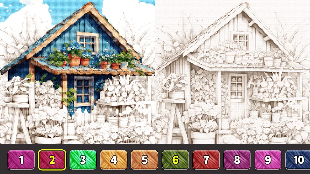 Cross Stitch: Color by Number МОД/Взлом [Много монет, Открытые уровни и Мега MOD] Screenshot 3