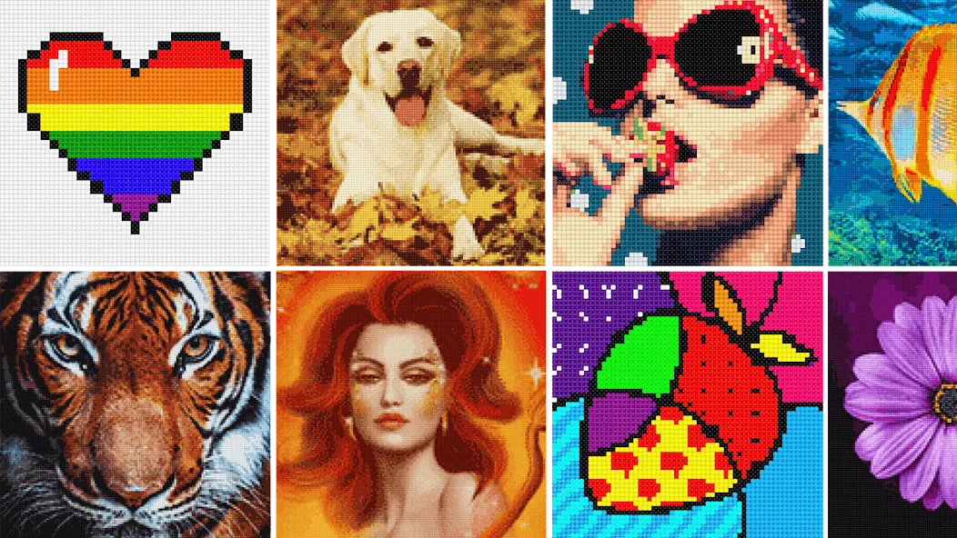 Cross Stitch: Color by Number МОД/Взлом [Много монет, Открытые уровни и Мега MOD] Screenshot 4