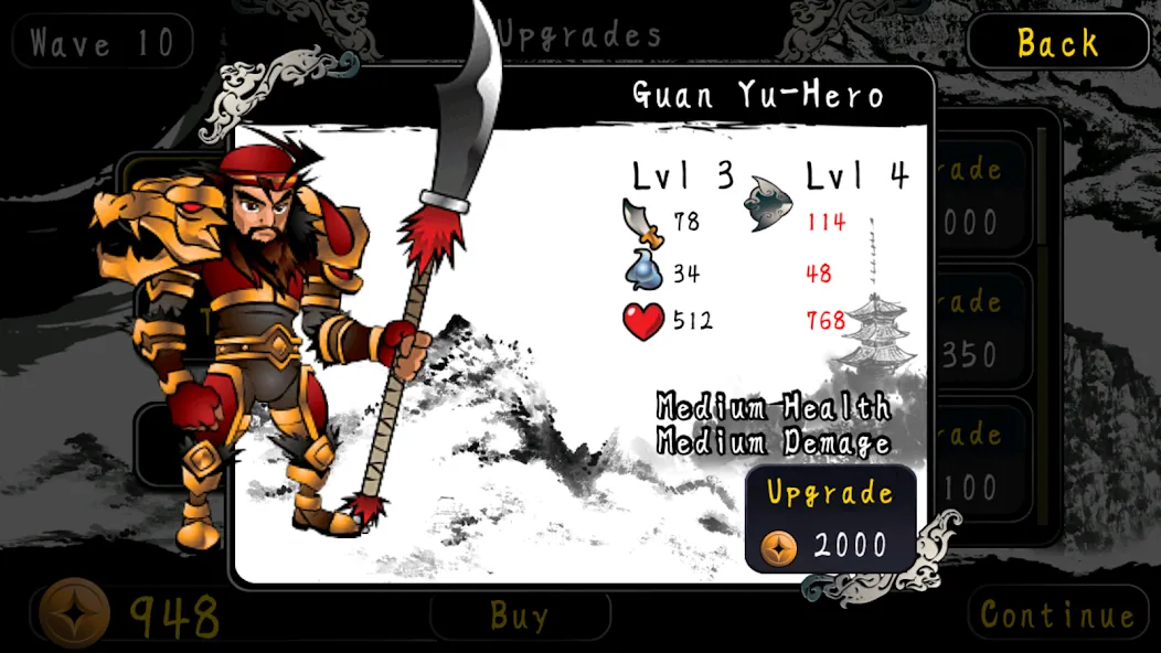 Three Kingdoms Defense (Три Королевства Защита) МОД/Взлом [Деньги, Монеты и Меню MOD] Screenshot 4