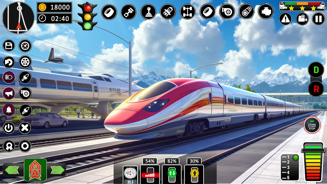 City Train Games Driver Sim 3D МОД/Взлом [Меню, Бесконечные монеты и Открытые уровни] Screenshot 4
