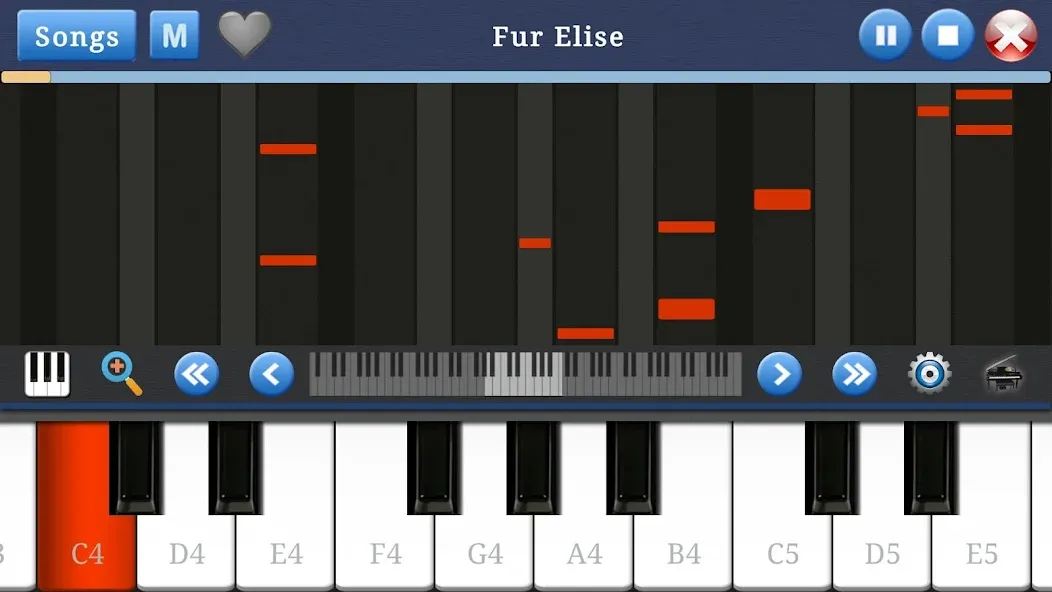 Piano Music & Songs МОД/Взлом [Деньги, Монеты и Меню MOD] Screenshot 1
