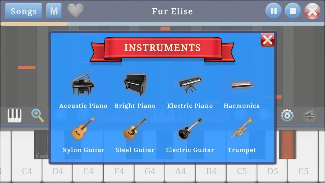 Piano Music & Songs МОД/Взлом [Деньги, Монеты и Меню MOD] Screenshot 3