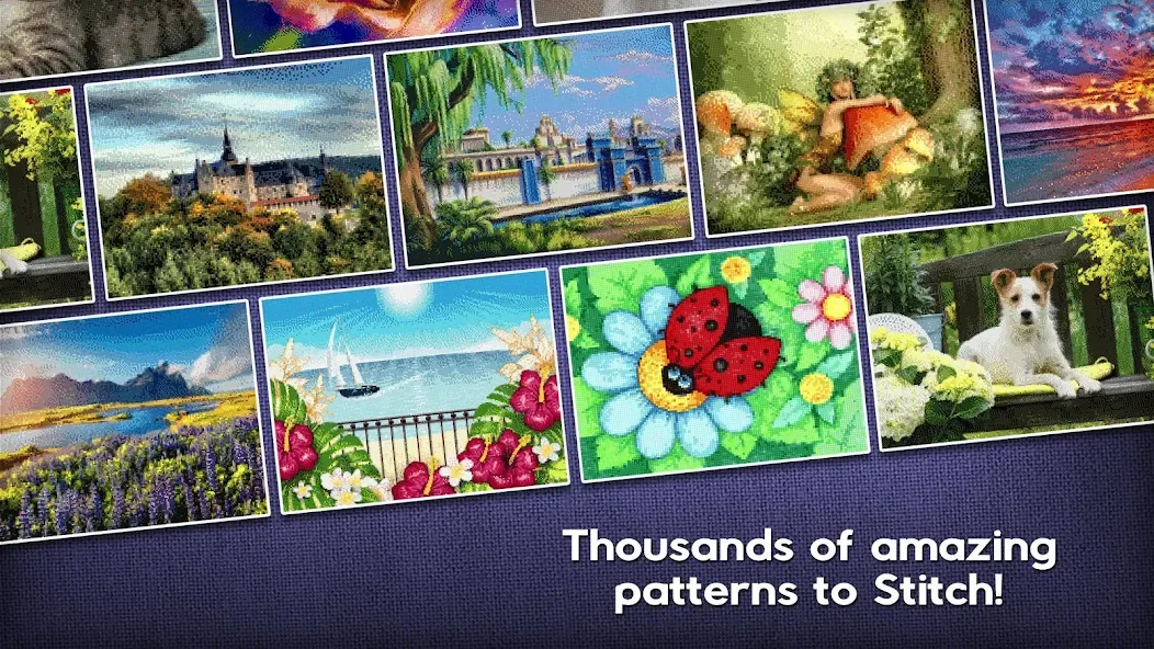 Cross-Stitch World (Кросс) МОД/Взлом [Все открыто, Дополнительные деньги и Меню MOD] Screenshot 3