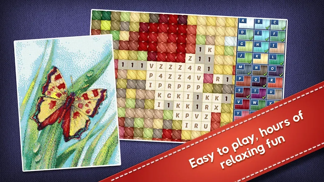 Cross-Stitch World (Кросс) МОД/Взлом [Все открыто, Дополнительные деньги и Меню MOD] Screenshot 4