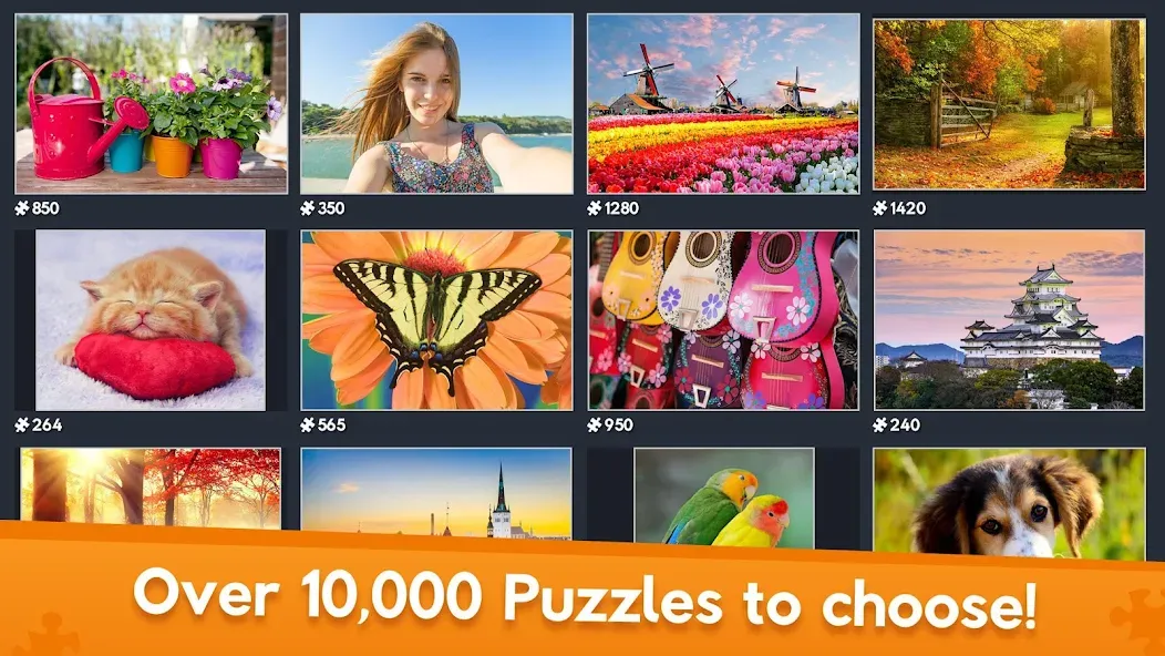 Jigsaw World (Джигсоу Ворлд) МОД/Взлом [Меню, Бесконечные монеты и Открытые уровни] Screenshot 2