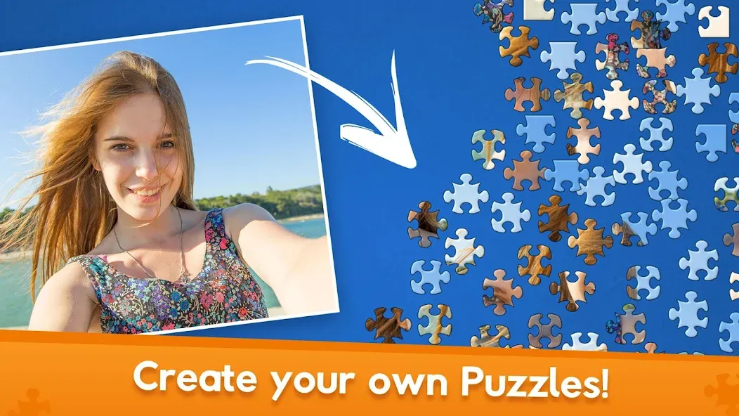 Jigsaw World (Джигсоу Ворлд) МОД/Взлом [Меню, Бесконечные монеты и Открытые уровни] Screenshot 5
