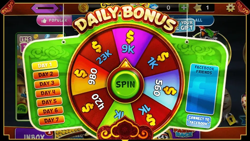 Panda Slots (Панда Слоты) МОД/Взлом [Все открыто, Дополнительные деньги и Меню MOD] Screenshot 3