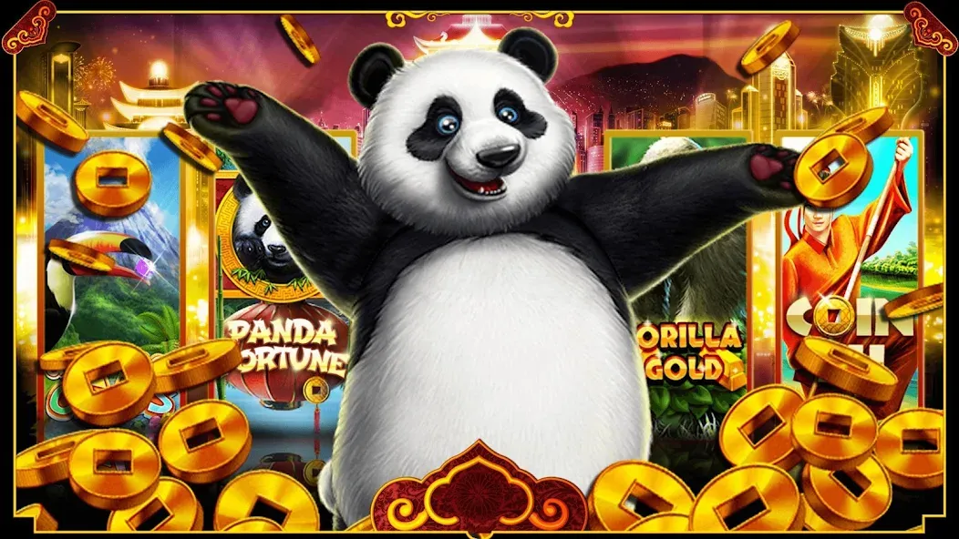 Panda Slots (Панда Слоты) МОД/Взлом [Все открыто, Дополнительные деньги и Меню MOD] Screenshot 5