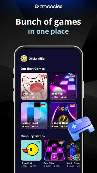 Game of Song - All music games (Гейм оф Сонг) МОД/Взлом [Меню, Бесконечные монеты и Открытые уровни] Screenshot 1