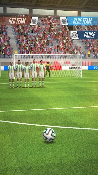 Strike Football Game FreeKick МОД/Взлом [Меню, Бесконечные монеты и Открытые уровни] Screenshot 2