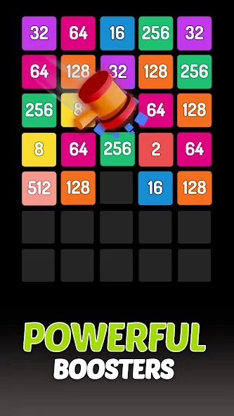 X2 Blocks - 2048 Number Game (Блоки) МОД/Взлом [Меню, Бесконечные монеты и Открытые уровни] Screenshot 4