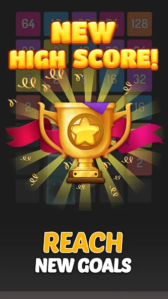 X2 Blocks - 2048 Number Game (Блоки) МОД/Взлом [Меню, Бесконечные монеты и Открытые уровни] Screenshot 5