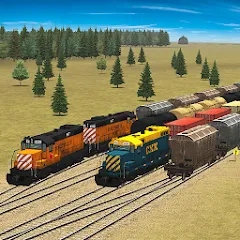 Скачать Train and rail yard simulator Взлом (Все поезда разблокированы) на Android