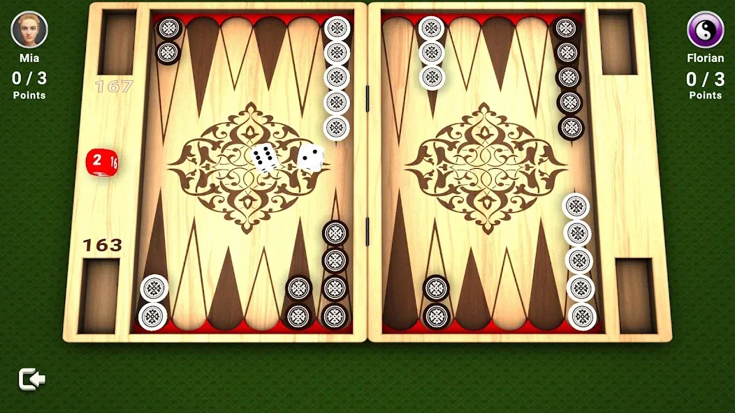 Backgammon -  Board Game МОД/Взлом [Меню, Бесконечные монеты и Открытые уровни] Screenshot 1