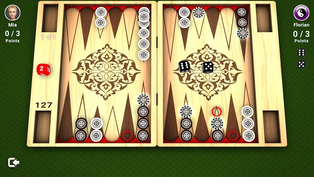 Backgammon -  Board Game МОД/Взлом [Меню, Бесконечные монеты и Открытые уровни] Screenshot 2