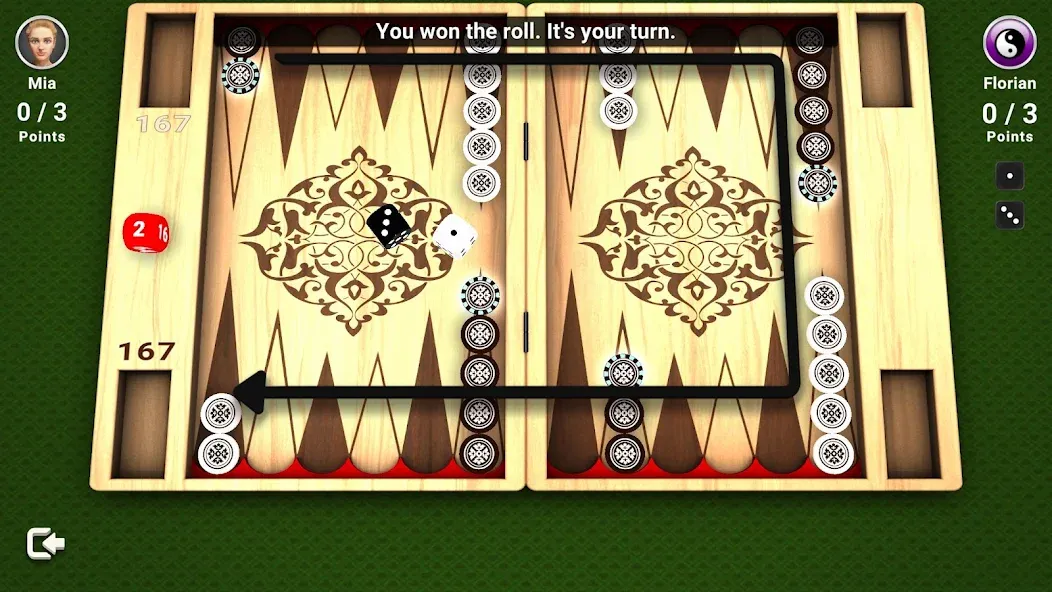 Backgammon -  Board Game МОД/Взлом [Меню, Бесконечные монеты и Открытые уровни] Screenshot 3