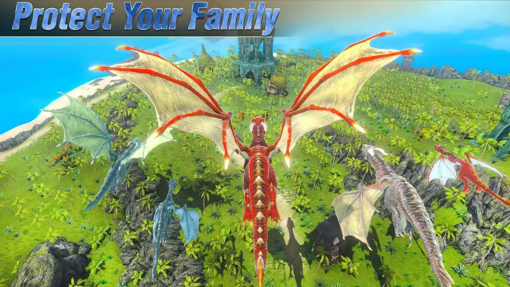 Wild Dragon Craft Family Sim (Легенды Драконов Симулятор Семьи) МОД/Взлом [Деньги, Монеты и Меню MOD] Screenshot 1