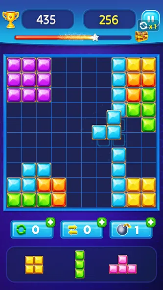 Block Puzzle - Gem Block (Блокпазл блокголоволомка) МОД/Взлом [Все открыто, Дополнительные деньги и Меню MOD] Screenshot 2