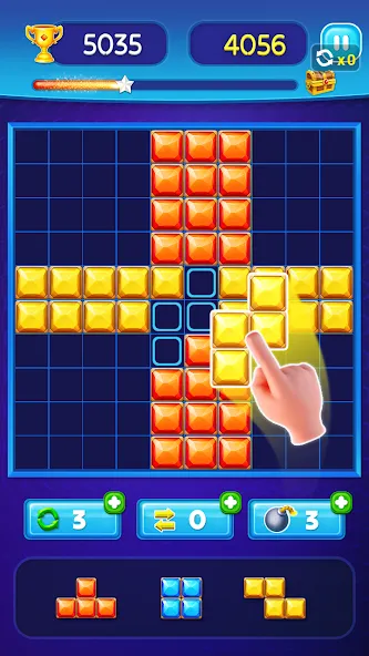 Block Puzzle - Gem Block (Блокпазл блокголоволомка) МОД/Взлом [Все открыто, Дополнительные деньги и Меню MOD] Screenshot 5